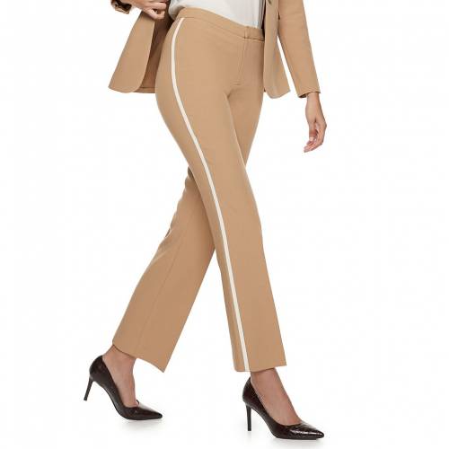 21春夏新色 ナインウエスト Nine West キック 白色 ホワイト ストライプ Stripe Nine West Madison Cropped Kick Flare Pants Tan And White レディースファッション ボトムス パンツ 超歓迎された Aqsasport Org