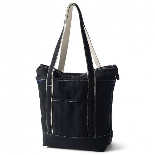 ランズエンド バッグ LANDS 【 LANDS END ZIP TOP CANVAS TOTE BAG / 】 レディースバッグ