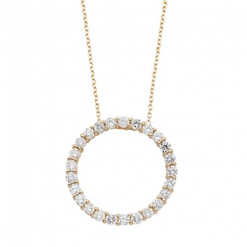 史上最も激安 Unbranded ゴールド ダイヤモンド ネックレス 黄色 イエロー T W Yellow Unbranded 14k Gold 1 Carat Igl Certified Diamond Circle Pendant Necklace ジュエリー アクセサリー レディースジュエリー ネック スニケス オリジナル