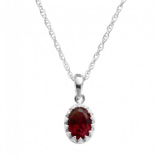 銀色 シルバー 赤 レッド 【 TIARA DESIGNS BY GIOELLI STERLING SILVER GARNET OVAL PENDANT / RED 】 ジュエリー アクセサリー レディースジュエリー ネックレス ペンダント