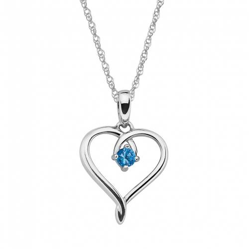 ボストン 銀色 シルバー 青色 ブルー 【 BOSTON BAY DIAMONDS STERLING SILVER BLUE TOPAZ OPENWORK HEART PENDANT / 】 ジュエリー アクセサリー レディースジュエリー ネックレス ペンダント|スニケス