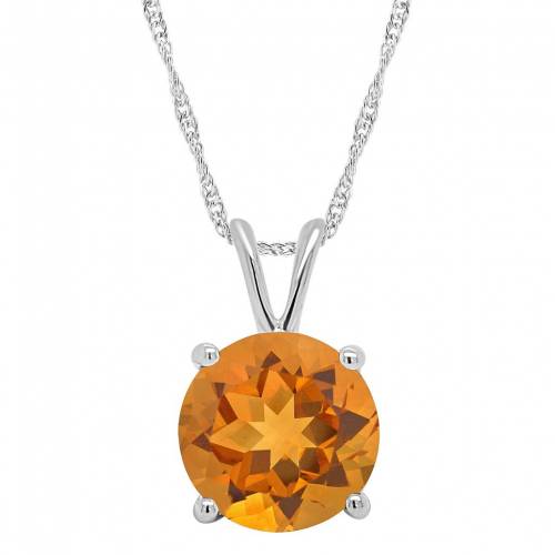 銀色 シルバー ネックレス 【 ALYSON LAYNE STERLING SILVER CITRINE SOLITAIRE PENDANT NECKLACE / 】 ジュエリー アクセサリー レディースジュエリー ペンダント｜スニケス