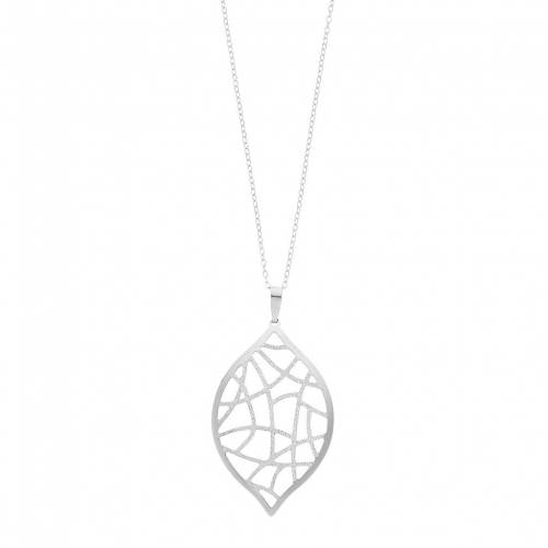 銀色 シルバー ネックレス 【 UNBRANDED STERLING SILVER LEAF PENDANT NECKLACE / 】 ジュエリー アクセサリー レディースジュエリー ペンダント