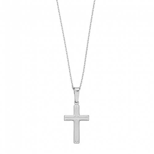 銀色 シルバー ネックレス 【 UNBRANDED STERLING SILVER TEXTURED CROSS PENDANT NECKLACE / 】 ジュエリー アクセサリー レディースジュエリー ペンダント