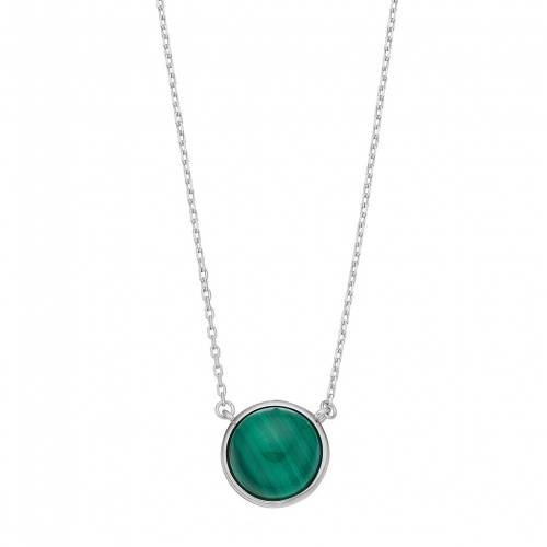 銀色 シルバー ネックレス 【 UNBRANDED STERLING SILVER MALACHITE CABOCHON NECKLACE / 】 ジュエリー アクセサリー レディースジュエリー ペンダント 27,750円