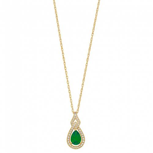 ゴールド ダイヤモンド & T.W. 【 UNBRANDED 10K GOLD GEMSTONE 1/6 CARAT DIAMOND PENDANT / 】 ジュエリー アクセサリー レディースジュエリー ネックレス ペンダント 63,580円