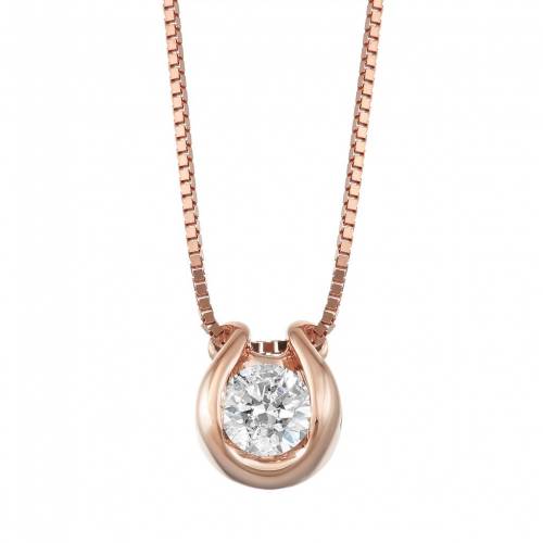 美しい Sirena Collection コレクション ゴールド ダイヤモンド ネックレス ローズ T W Rose Sirena Collection 14k Gold 1 8 Carat Diamond Solitaire Pendant Necklace ジュエリー アクセサリー レディースジュエリ 超特価激安 Www Mycompasstest Com