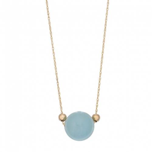ゴールド アクアマリン ネックレス 【 14K GOLD AQUAMARINE BEAD NECKLACE / 14K GOLD 】 ジュエリー アクセサリー レディースジュエリー ペンダント|スニケス