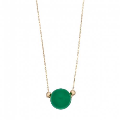 ゴールド 翡翠 ジェード ネックレス 【 14K GOLD JADE BEAD NECKLACE / 14K GOLD 】 ジュエリー アクセサリー レディースジュエリー ペンダント