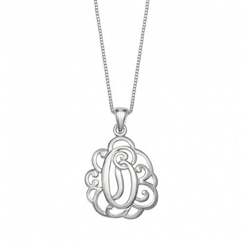 交換無料 Primrose 銀色 シルバー ネックレス Silver Primrose Sterling Monogram Initial Pendant Necklace Tone O ジュエリー アクセサリー レディースジュエリー ネックレス 100 の保証 Waneptogo Org