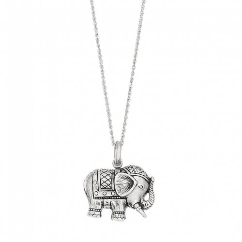 銀色 シルバー エレファント ネックレス 灰色 グレー グレイ 【 STERLING SILVER ELEPHANT PENDANT NECKLACE / GRAY 】 ジュエリー アクセサリー レディースジュエリー ペンダント