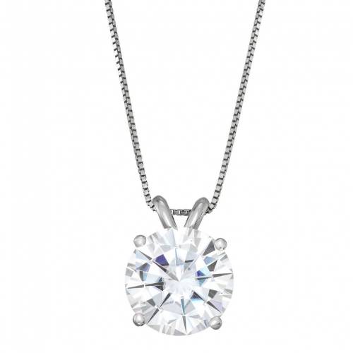ファッションブランド カジュアル ファッション 3 アクセサリー Charles Necklace Colvard ゴールド ネックレス 白色 ホワイト T W Charles Colvard 14k Gold 3 1 10 Carat Labcreated Moissanite Solitaire Pendant Necklace White スニケス