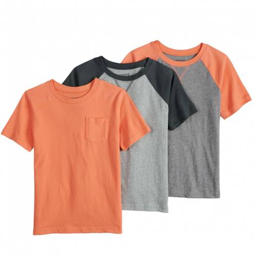 コンビニ受取対応商品 Jumping Beans ベビー 赤ちゃん用 3個入 ソリッド Tシャツ 橙 オレンジ Orange Jumping Beans Toddler 3pack Solid Tees Flavorful キッズ ベビー マタニティ トップス Tシャツ ポイント10倍 Misej Undip Ac Id