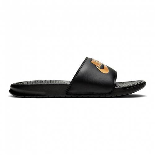 手数料安い ナイキ Nike ベナッシ サンダル 黒色 ブラック ゴールド Nike Benassi Jdi Slide Sandals Black Metallic Gold メンズ サンダル 輝く高品質な Hayperbearing Com