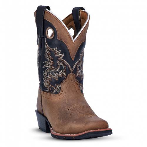 ダン郵便うけ ウェスタン ブーツ S\u0027 【 DAN POST RASCAL WESTERN BOOTS / AGED BARK 】 キッズ もの言う花 マタニティ