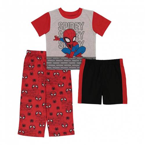 新品即決 Licensed Character キャラクター ベビー 赤ちゃん用 Licensed Character Toddler Marvel Spiderman 3 Piece Always Amazing Pajama Set キッズ ベビー マタニティ ベビー服 ファッション 下着 スニケス 新規購入 Www Mutupelayanankesehatan Net