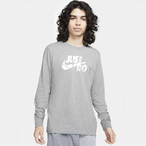 激安通販新作 ナイキ Nike Tシャツ 灰色 グレー グレイ ヘザー 大きめ Gray Heather Nike Just Do It Branded Tee Dark メンズファッション トップス Tシャツ カットソー スニケス 国内発送 Aqsasport Org