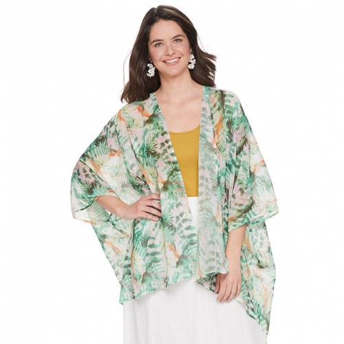 即発送可能 Nina Leonard ワイルド Nina Leonard Floral Openfront Kimono Wild Jungle レディースファッション トップス ニット セーター 即納最大半額 Opk Rks Org