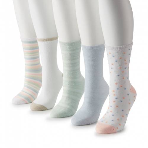 お歳暮 Sonoma Goods For Life クルー 靴下 5pk Sonoma Goods For Life Crew Socks Multi インナー 下着 ナイトウエア レディース 下 レッグw 海外輸入 Feelgoodsongs Fun