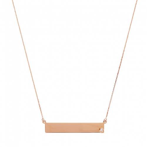 ゴールド ダイヤモンド ネックレス 【 UNBRANDED 14K GOLD DIAMOND ACCENT 35 MM BAR NECKLACE / 】 ジュエリー アクセサリー レディースジュエリー ペンダント|スニケス