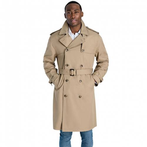レビューで送料無料 Tower By London Fog カーキ レインコート Tower By London Fog Doublebreasted Belted Light Khaki メンズファッション コート ジャケット スニケス 今月限定 特別大特価 Poloelevators Com