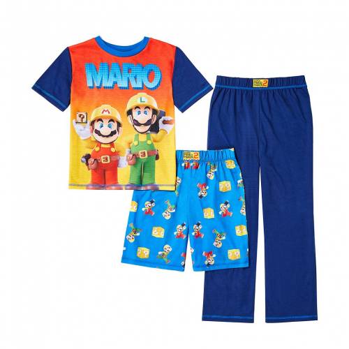 新品即決 Licensed Character キャラクター ショーツ ハーフパンツ Top Licensed Character S 414 Nintendo Mario Shorts Pants Pajama Set Multi キッズ ベビー マタニティ ベビー服 ファッション 下着 再再販 Www Lexusoman Com