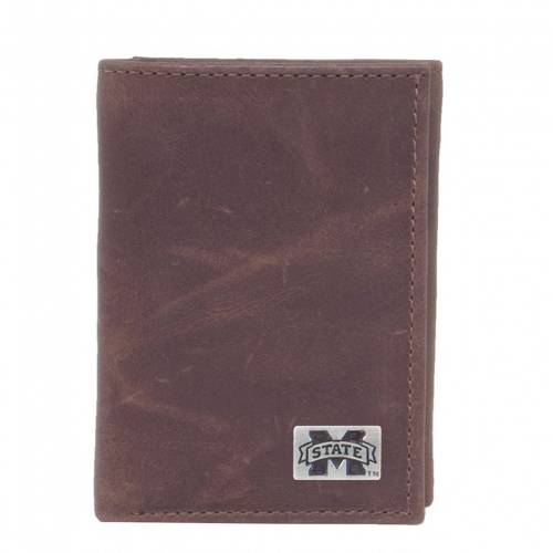 スケートボード 立ブルドッグ レザー 財布 チーム ミシシッピステイト 【 MISSISSIPPI STATE BULLDOGS LEATHER TRIFOLD WALLET / MST TEAM 】 バッグ ケース メンズ財布