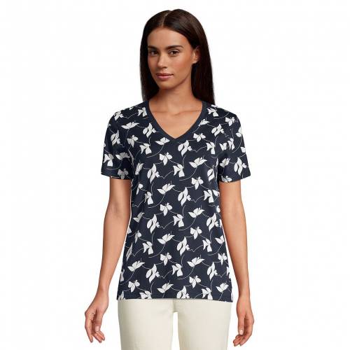 人気ブランドを Lands End Vネック Tシャツ 灰色 グレー グレイ Lands Gray End Relaxedfit Supima Cotton Vneck Tee Dark Iron レディースファッション トップス Tシャツ カットソー 想像を超えての Escolasbarquinha Pt
