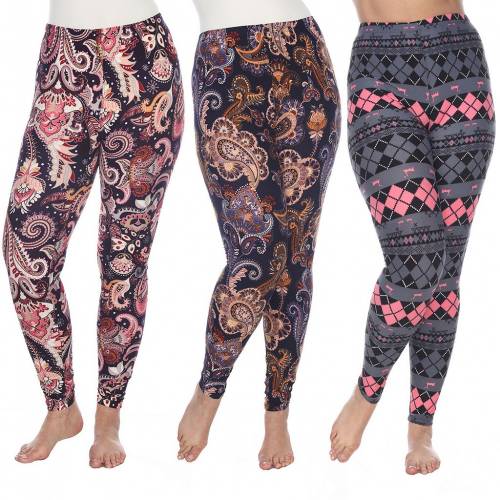 人気ブランドを 楽天市場 White Mark 白色 ホワイト レギンス タイツ 3個入 White Mark Plus Size Printed Leggings Pack 174 Multi レディースファッション ボトムス パンツ スニケス 海外輸入 Fiker Org