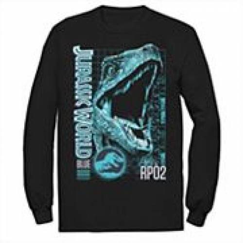 高評価のクリスマスプレゼント Jurassic Character Licensed ブラック 黒色 Tシャツ テック ブルー 青色 キャラクター Character Licensed World カットソー Tシャツ トップス メンズファッション Black Tee Schematic Tech Face Blue Two