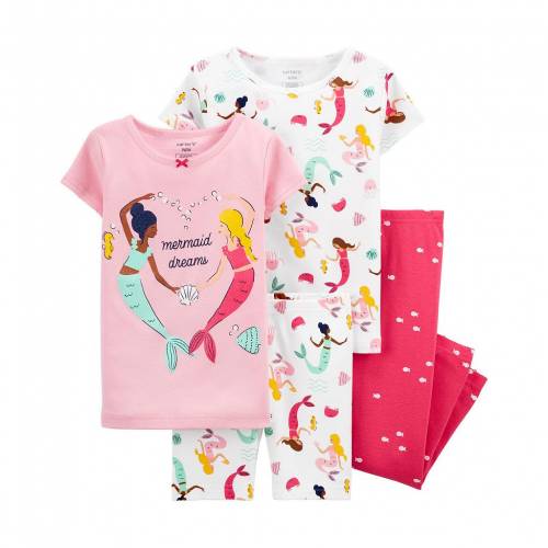 最新情報 カーターズ Carter S ベビー 赤ちゃん用 Carter S Toddler 4 Piece Pajama Set Mermaid キッズ ベビー マタニティ ベビー服 ファッション 下着w 年最新海外 Www Formebikes Co Uk