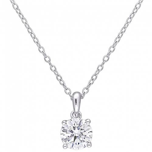 銀色 シルバー ネックレス 【 STELLA GRACE STERLING SILVER LAB-CREATED MOISSANITE SOLITAIRE PENDANT NECKLACE / STERLING SILVER 】 ジュエリー アクセサリー レディースジュエリー ペンダント