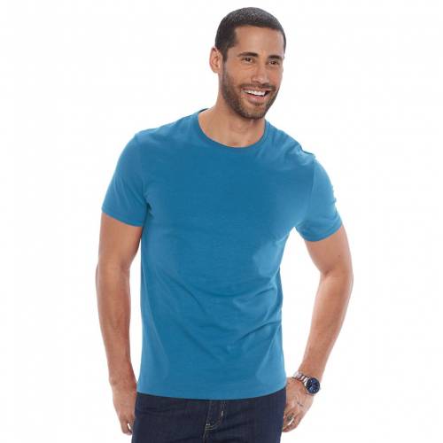 定番人気 Apt 9 ソリッド Tシャツ 青色 ブルー Apt 9 Solid Crewneck Tee Amazing Blue メンズファッション トップス Tシャツ カットソー 種類豊富な品揃え Aqsasport Org