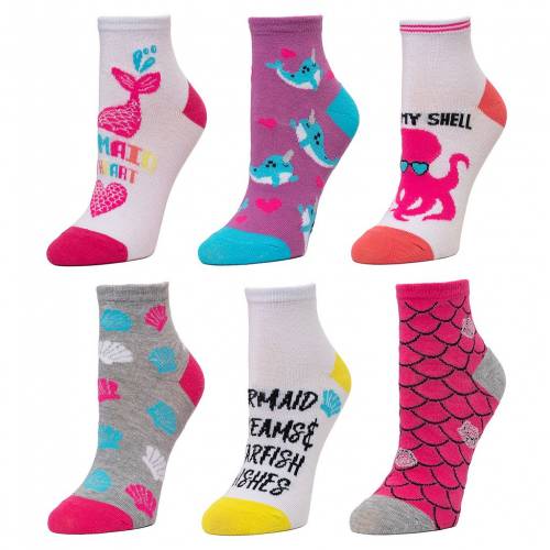 So 靴下 So S 6pack Patterned Theme Ankle Socks Mermaid キッズ ベビー マタニティ 下 ファッション ブランド カジュアル ファッション Ankle 6pack Painandsleepcenter Com