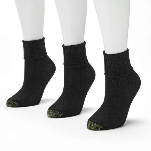 3個入 靴下 【 GOLDTOE 3-PACK BERMUDA TURN CUFF SOCKS / 】 インナー 下着 ナイトウエア レディース レッグ