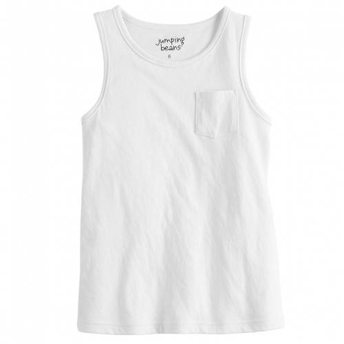 Jumping Beans タンクトップ 白色 ホワイト Jumping Beans Pocket White Tiger キッズ ベビー マタニティ トップス ファッションブランド カジュアル ファッション タンクトップ Rentmy1 Com