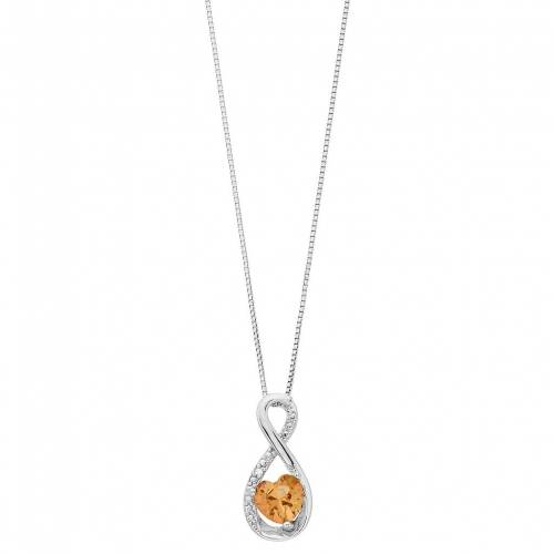 銀色 シルバー ネックレス 【 GEMMINDED STERLING SILVER GEMSTONE HEART INFINITY PENDANT NECKLACE / 】 ジュエリー アクセサリー レディースジュエリー ペンダント