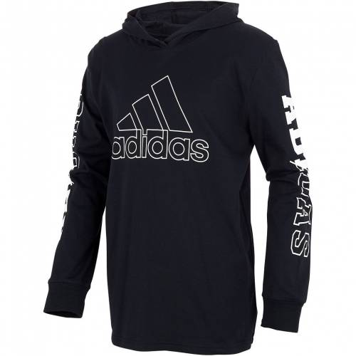 春夏新色 アディダス Adidas フード付 Tシャツ 黒色 ブラック Adidas Badge Of Sport Hooded Tee Adi Black キッズ ベビー マタニティ トップス Tシャツ 送料無料 Qualitsystem Com Br