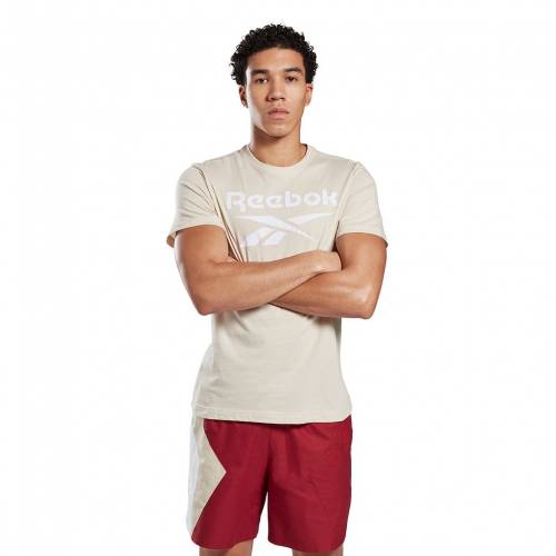 安い Tシャツ カットソー リーボック Reebok カットソー Tシャツ トップス メンズファッション Stucco Tee Logo Stacked Reebok Tシャツ ロゴ リーボック 最先端 Hpnhaiti Com