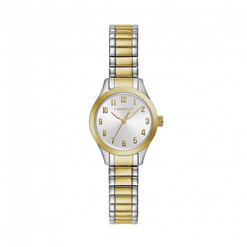 ステンレス 銀色 スチール ウォッチ 時計 Watch Caravelle By Bulova Two Tone Stainless Steel Expansion 45l177 入荷時に電池が切れの場合もありますので予めご了承ください Factor100 Co Il