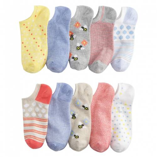 超激安のファッションブランド Sonoma Sonoma カジュアル Life For ファッション レディース ソックス Goods 靴下 靴下 Sonoma Goods For Life 10pack Noshow Novelty Socks Bee スニケス 超安い品質売れ筋no 1 の 靴下 Ns500 Ru