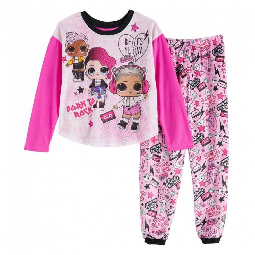 Licensed Character キャラクター ピンク L O L Pink Licensed Character Surprise Rock The Beat 2piece Pajama Set キッズ ベビー マタニティ ベビー服 ファッション 下着 Runawayapricot Com