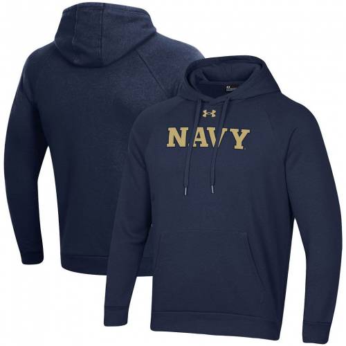 アンダーアーマー Under Armour 紺色 ネイビー ミッドシップメン ロゴ ラグラン フーディー パーカー アンダーアーマー メンズ Navy Wordmark School Logo All Day Raglan Nvy Painfreepainrelief Com