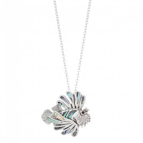 銀色 シルバー シェル ネックレス 【 UNBRANDED STERLING SILVER ABALONE SHELL LION FISH PENDANT NECKLACE / STERLING SILVER 】 ジュエリー アクセサリー レディースジュエリー ペンダント