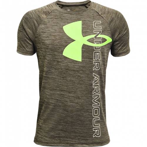 アンダーアーマー Under Armour ロゴ テック Tシャツ ビクトリー 緑 グリーン アンダーアーマー ジュニア キッズ Victory Green Split Logo Tech Tee Bouncesociety Com