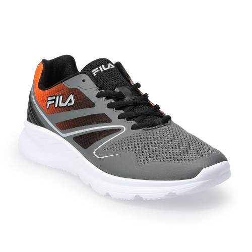 フィラ Fila フィラ スニーカー 運動靴 黒色 ブラック 橙 オレンジ スニーカー メンズ Orange Fila Memory Panorama 8 Running Shoes Black Breakinghierarchy Com
