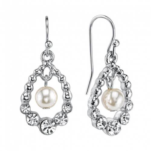 イヤリング 白色 ホワイト 【 1928 TEARDROP EARRINGS / WHITE 】 ジュエリー アクセサリー レディースジュエリー|スニケス