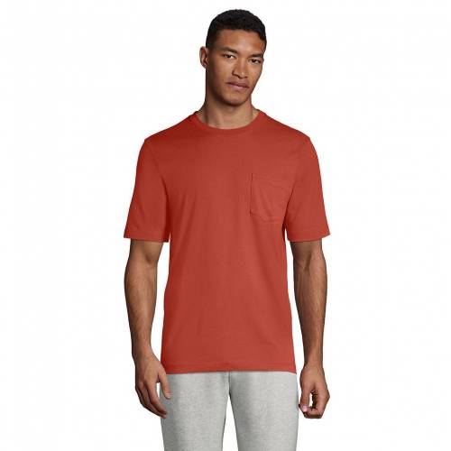 Lands End Tシャツ 赤 レッド Lands 大きめ メンズ Red End Supert Classicfit Pocket Tee Sunwashed Andapt Com