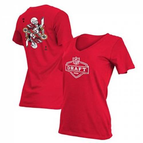特価商品 レッド 赤 Era New ニューエラ カンザス カットソー Tシャツ トップス レディースファッション Chf Tshirt Vneck Card Draft Red カンザスシティ ニューエラ Tシャツ Vネック チーフス シティ Kkoh111 Achisari Ge