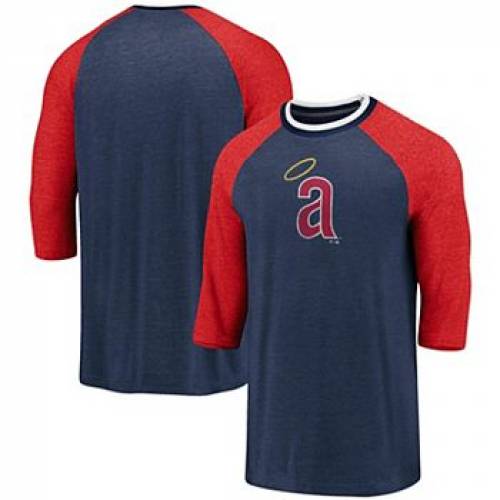 レビュー高評価のおせち贈り物 Tシャツ カットソー Navy Branded Fanatics Tシャツ ラグラン ロゴ コレクション クーパーズタウン エンゼルス カリフォルニア ネイビー 紺色 Fanatics ファナティクス California Logo Classics True Collection Cooperstown Angels